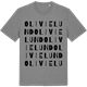 Mid Heather Gray t-shirt med Olivielund ordlek t-shirt