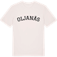 Vintage White t-shirt med Oljanäs böjd t-shirt
