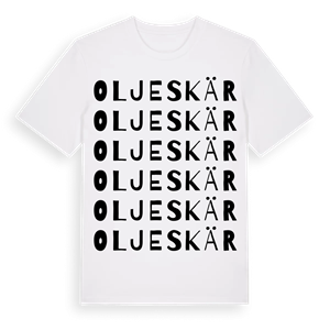 Oljeskär ordlek t-shirt – ekologisk bomull t-shirt från Pinshirt