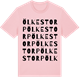 Pink Cotton t-shirt med Ölkestorp ordlek t-shirt