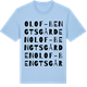 Blue Soul t-shirt med Olof-Bengtsgården ordlek t-shirt