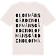 Vintage White t-shirt med Olof Månsgården ordlek t-shirt