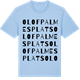 Blue Soul t-shirt med Olof Palmes Plats ordlek t-shirt