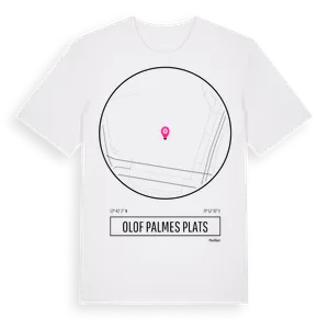 Olof Palmes Plats t-shirt – ekologisk bomull t-shirt från Pinshirt