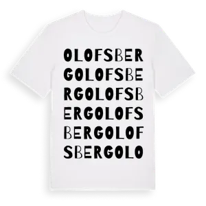 Olofsberg ordlek t-shirt – ekologisk bomull t-shirt från Pinshirt