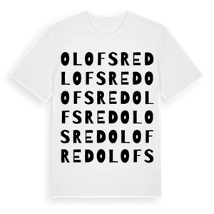 Olofsred ordlek t-shirt – ekologisk bomull t-shirt från Pinshirt