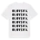 White t-shirt med Olovsvik ordlek t-shirt