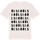 Vintage White t-shirt med Ölsbo ordlek t-shirt