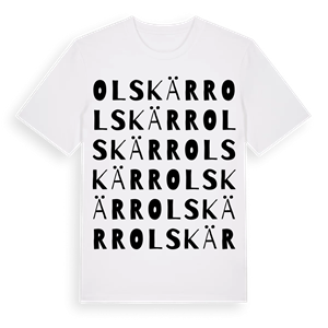 Olskärr ordlek t-shirt – ekologisk bomull t-shirt från Pinshirt