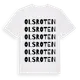 White t-shirt med Olsroten ordlek t-shirt