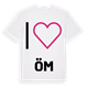 Jag älskar Öm t-shirt stort tryck