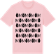 Pink Cotton t-shirt med Öm ordlek t-shirt