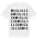 White t-shirt med Ömekullen ordlek t-shirt