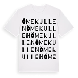 Ömekullen ordlek t-shirt – ekologisk bomull t-shirt från Pinshirt