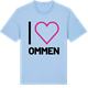 Blue Soul t-shirt med Jag älskar Ommen t-shirt stort tryck