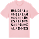 Pink Cotton t-shirt med Ömmesala ordlek t-shirt