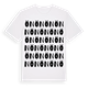 White t-shirt med Ön ordlek t-shirt