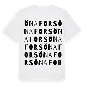 Önafors ordlek t-shirt – ekologisk bomull t-shirt från Pinshirt