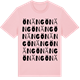 Pink Cotton t-shirt med Önäng ordlek t-shirt