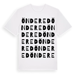 Öndered ordlek t-shirt – ekologisk bomull t-shirt från Pinshirt