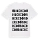 White t-shirt med Öndered ordlek t-shirt