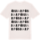 Vintage White t-shirt med Önnarp ordlek t-shirt