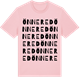 Pink Cotton t-shirt med Önnered ordlek t-shirt