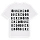 White t-shirt med Önnered ordlek t-shirt