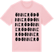 Pink Cotton t-shirt med Önneröd ordlek t-shirt