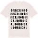 Vintage White t-shirt med Önnerud ordlek t-shirt