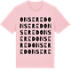 Pink Cotton t-shirt med Onsered ordlek t-shirt