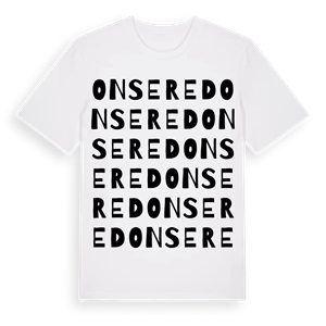 Onsered ordlek t-shirt – ekologisk bomull t-shirt från Pinshirt