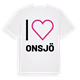 White t-shirt med Jag älskar Onsjö t-shirt stort tryck
