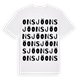 White t-shirt med Onsjö ordlek t-shirt