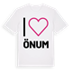 White t-shirt med Jag älskar Önum t-shirt stort tryck