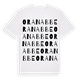 White t-shirt med Ora nabbe ordlek t-shirt