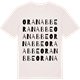 Vintage White t-shirt med Ora nabbe ordlek t-shirt