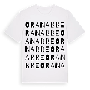 Ora nabbe ordlek t-shirt – ekologisk bomull t-shirt från Pinshirt