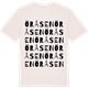 Vintage White t-shirt med Öråsen ordlek t-shirt