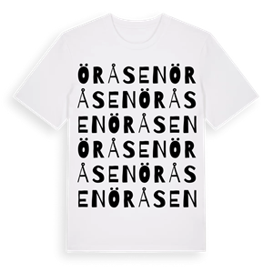 Öråsen ordlek t-shirt – ekologisk bomull t-shirt från Pinshirt