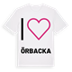 Jag älskar Örbacka t-shirt stort tryck
