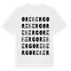White t-shirt med Oreberg ordlek t-shirt