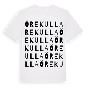Örekulla ordlek t-shirt – ekologisk bomull t-shirt från Pinshirt