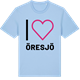 Blue Soul t-shirt med Jag älskar Öresjö t-shirt stort tryck