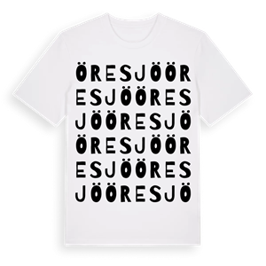 Öresjö ordlek t-shirt – ekologisk bomull t-shirt från Pinshirt