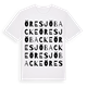White t-shirt med Öresjöbacke ordlek t-shirt