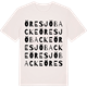 Vintage White t-shirt med Öresjöbacke ordlek t-shirt