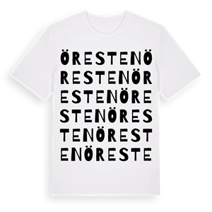 Öresten ordlek t-shirt – ekologisk bomull t-shirt från Pinshirt