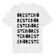 White t-shirt med Öresten ordlek t-shirt
