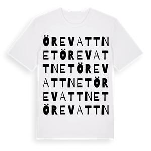 Örevattnet ordlek t-shirt – ekologisk bomull t-shirt från Pinshirt